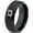 Black Bevel Tungsten, variant on Tungsten Oregon The Beaver State Heart Band Ring 8mm Men Women Comfort Fit Black Dome Polished