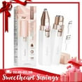 thumbnail image 2 of Facial & Eyebrow 2 in 1 Rechargeable Hair Remover for Women ,For Face Eyebrows Peach Fuzz Lips Trimmer with Light,Painless Electric Hair Removal, 2 of 25