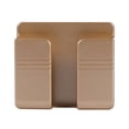 thumbnail image 1 of Dalazy Phone Charger Holder Wall Mounted Remote Controller Storage Wall Mounted Phone Charger Holder Box Plastic Hanging Charger Stand, Gold, 1 of 1