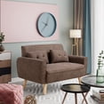 thumbnail image 2 of Futzca  47" Modern Loveseat Sofa Brown, 2 of 5