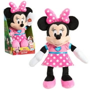 Disney Junior Mickey Mouse Singing Fun Minnie Mouse, 12-inch plush, Officially Licensed Kids Toys for Ages 3 Up, Gifts and Presents