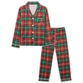 thumbnail image 2 of NIPAXO Family Matching Christmas Pajamas Set Long Sleeve Button-Down Holiday Sleepwear Classic Tartan Plaid Lounge Set for Dad Mom Kids, 2 of 10