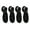 Black, variant on LAZIOEGR 4PCS Luggage Straps Heavy Duty Adjustable Portable Travel Belts Multifunctional Carry On Bag Elastic Belt Black 7.09 inches / 18 cm