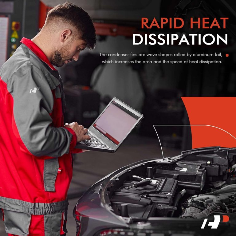 A-Premium A/C Condenser With Receiver Drier Compatible With Jeep Cherokee 2019-2021 2.0L