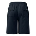 thumbnail image 6 of JINMGG Shorts for Women Clearance $5 Women's Summer Elastic Waist with Drawstring Solid Buttons Five Points Casual Pants Navy M, 6 of 6