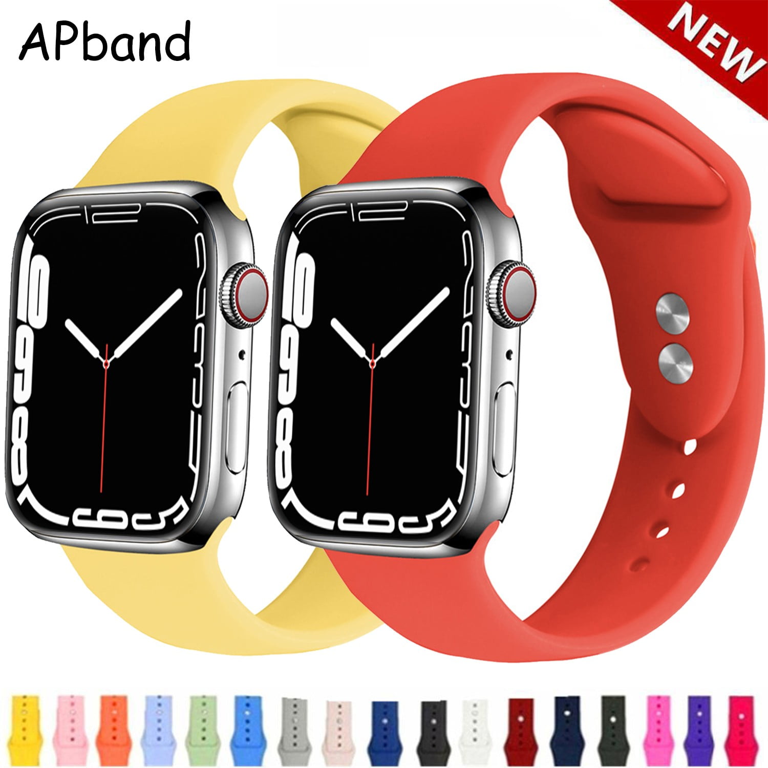 Silicone Straps Compatible for Apple Watch Bands 38mm 42mm 40mm 44mm
