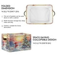 thumbnail image 2 of Ryvnso Snowman Tree Sunset Storage Basket Large Bin Foldable Boxes Toys Organizer 14.2x10.2x8.3in 2 PCs, 2 of 8