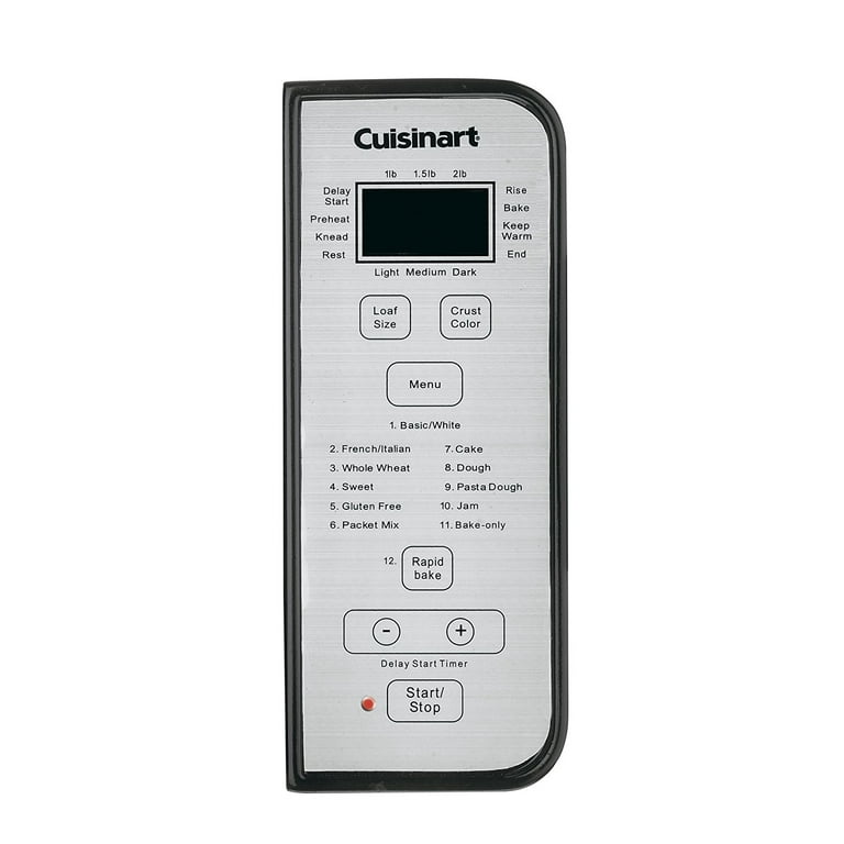 Cuisinart cbk-100?2-poundプログラム可能なホームベーカリー 2ポンド メタリック CZN-027 6g7v4d0 Discontinued 2lb Bread Maker - Cuisinart