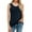 Dark blue, variant on Seductiva Women's Loose Fit Casual Flowy Tank Tops Women O Neck Sleeveless Pure Color Lace Plus Size Vest Tops Loose T Shirt Blouse Sleeveless Basic Cami Top Shirt Lightweight Soft