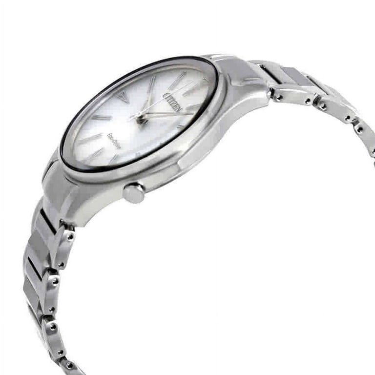 CITIZEN Women\'s Modena Silver Dial Stainless Steel Watch EM0590-54A