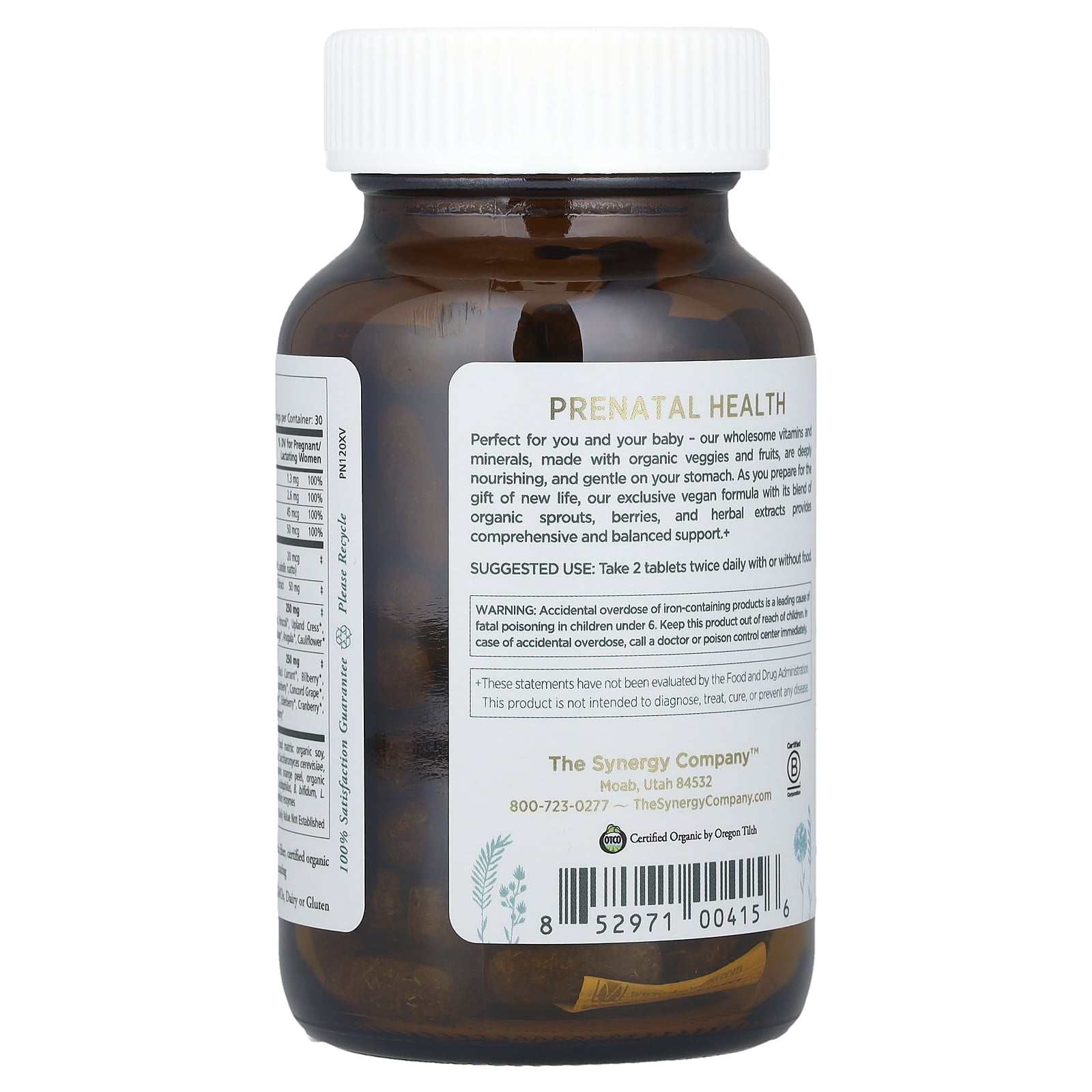 Pure Synergy PureNatal®, Multivitamin For Mom & Baby, 120 Tablets