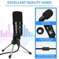 thumbnail image 3 of CHOK USB Microphone   USB Condenser Microphone with Noise Cancelling for Recording/Podcasting/Streaming/Gaming  Metal Recording Mic Compatible with Computer PC/MAC/iPhone/iPad/Android, 3 of 9