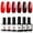 Classic Red, variant on modelones Glitter Gel Nail Polish - 6 Colors Sparkle Silver Gold Pink Gel Polish Kit Soak Off Chrome Platinum Glitter Red Black Nail Polish Set Manicure Nail Art DIY Salon Home Holiday Gift for Women