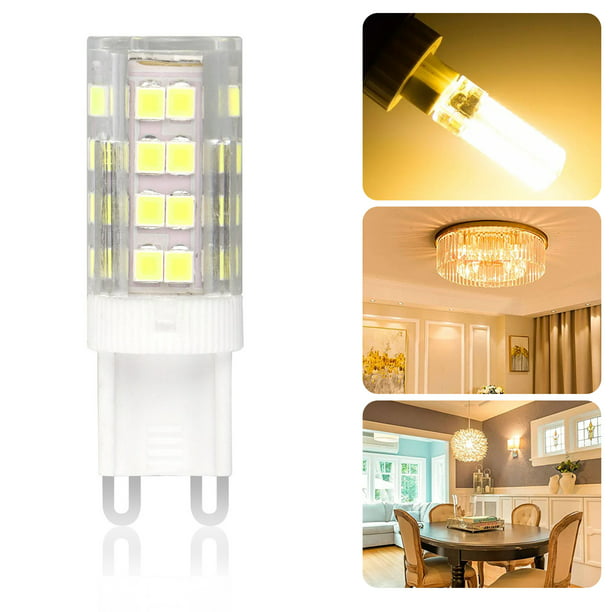 G9 LED Light Bulbs, EEEkit (50W Halogen G9 Corn Lights, 450LM, 360 Degree View Angle Chandelier Light Bulbs, Dimmable G9 Light Bulbs for Home Lighting, Warm White -