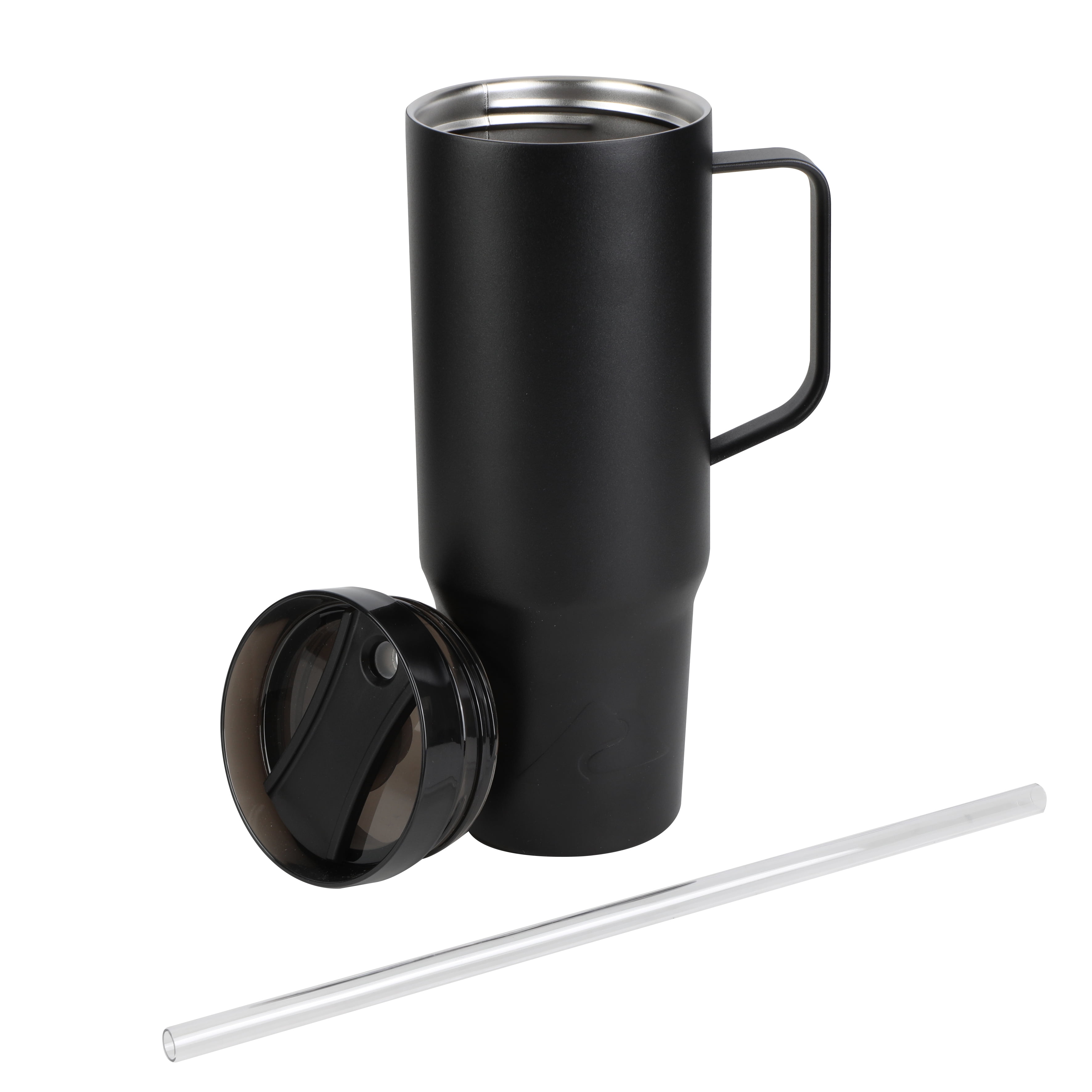 Ozark Trail 30 oz Stainless Steel Insulated Tumbler with Handle in Gift Box, Black