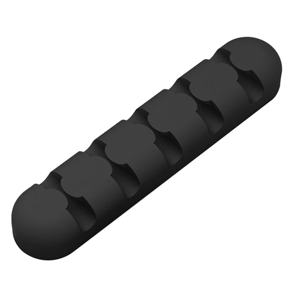 CATIEBYE Cord Holders for Charging Cables 1Pcs Black Silicone Cable Organizer