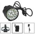 thumbnail image 3 of 12 LED T6 Super Bright Bicycle Light, USB Rechargeable Outdoor Waterproof Black High Power DC Interface, 3 of 5
