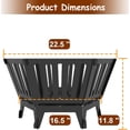 thumbnail image 5 of 22.5 Inch Portable Hexagon Fire Pit with Travel Bag — Smokeless Patented Design Outdoor Wood Burning Fire Pit for Camping, Backyard, , Bonfire, Picnic and BBQ, Vertical Hollow Style, 5 of 6