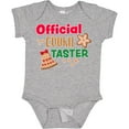 thumbnail image 3 of Inktastic Christmas Official Cookie Taster with Bell and Star Cookie Boys or Girls Baby Bodysuit, 3 of 5