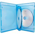 thumbnail image 4 of 25 estuches triples de repuesto premium para Blu-ray de 12 mm de grosor estándar para 3 discos con logotipo serigrafiado y funda transparente envolvente., 4 of 4