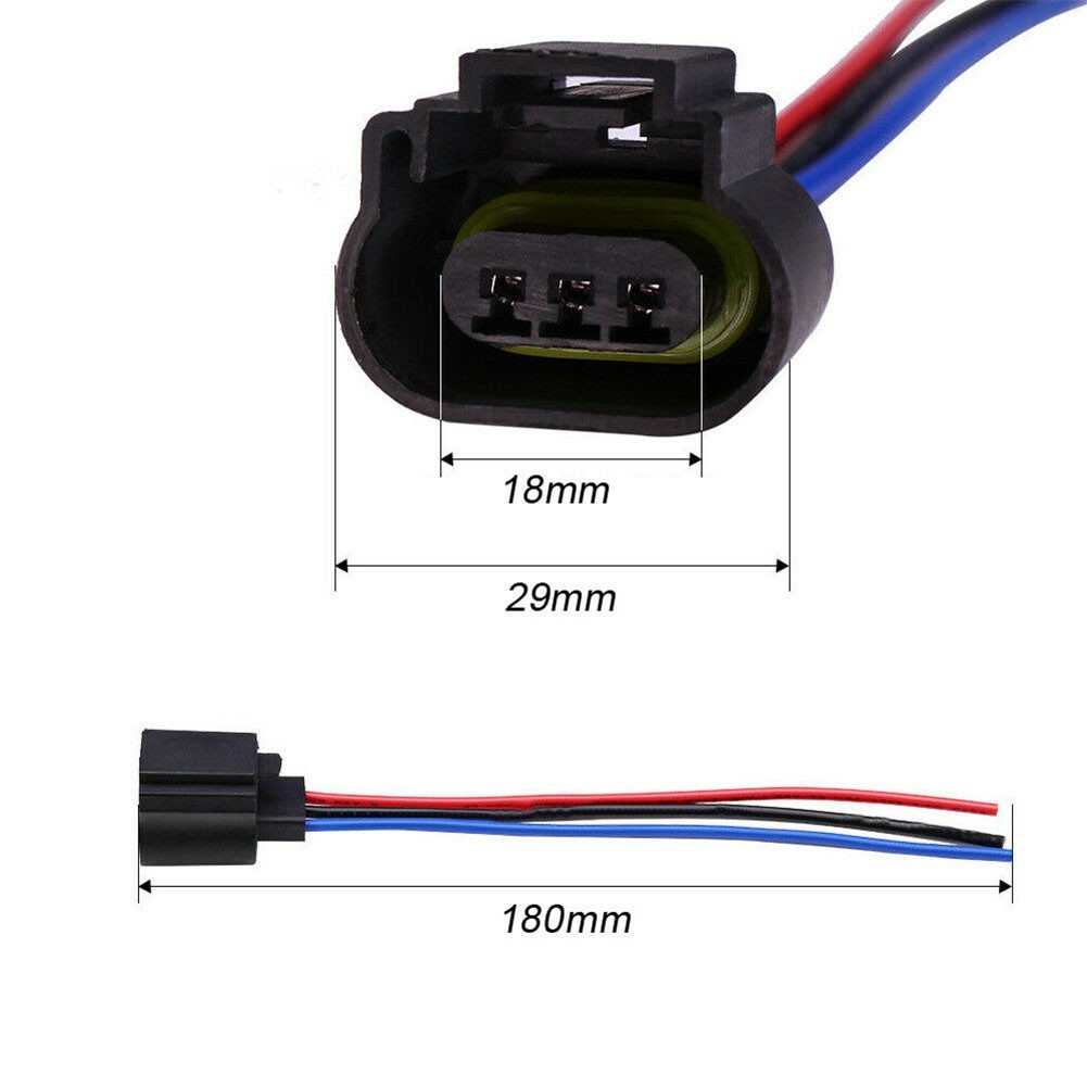 H13 9008 Headlight Socket Female Adapter Wiring Harness Pigtail Plug For Ford F-150, Mustang, Escape, Lincoln – Partscollect