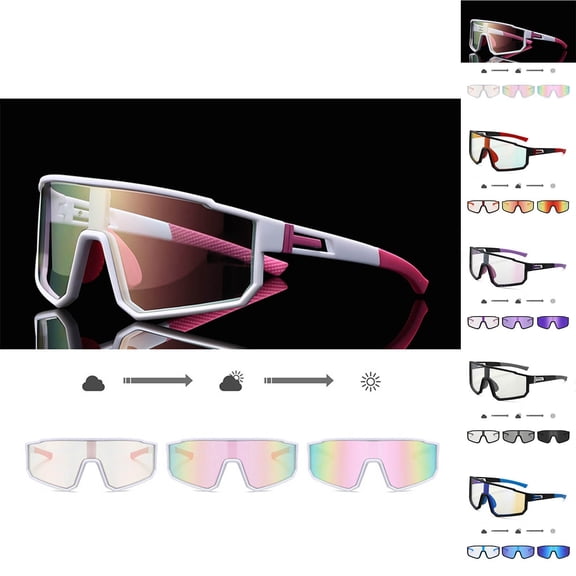 Auroural Kids Sunglasses for 3-15 Years Boys Girls Youth Baseball and Cycling Protection Goggles Toddler Kids Boy Girl Star Cute Colorful Sunglasses Decorated Color Change Polarization Sunglasses