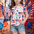thumbnail image 4 of Odeerbi Chicos Niñas 4 de Julio Camiseta Manga Corta Día de La Independencia Camiseta Gráfica, 4 of 6