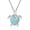 Blue, variant on Fashion Turtle Necklace Pendant for Women Cute Small Alloy Adjustable 45cm Chain Gift for Her Stylish Jewelry Accessory