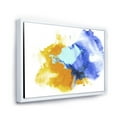 thumbnail image 3 of Designart 'Abstract Orange and Blue Clouds' Modern Framed Canvas Wall Art Print, 3 of 5