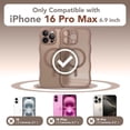 thumbnail image 2 of Funda de teléfono CAPRARO para iPhone 16 Pro Max para mujeres y niñas, color marrón, 2 of 9