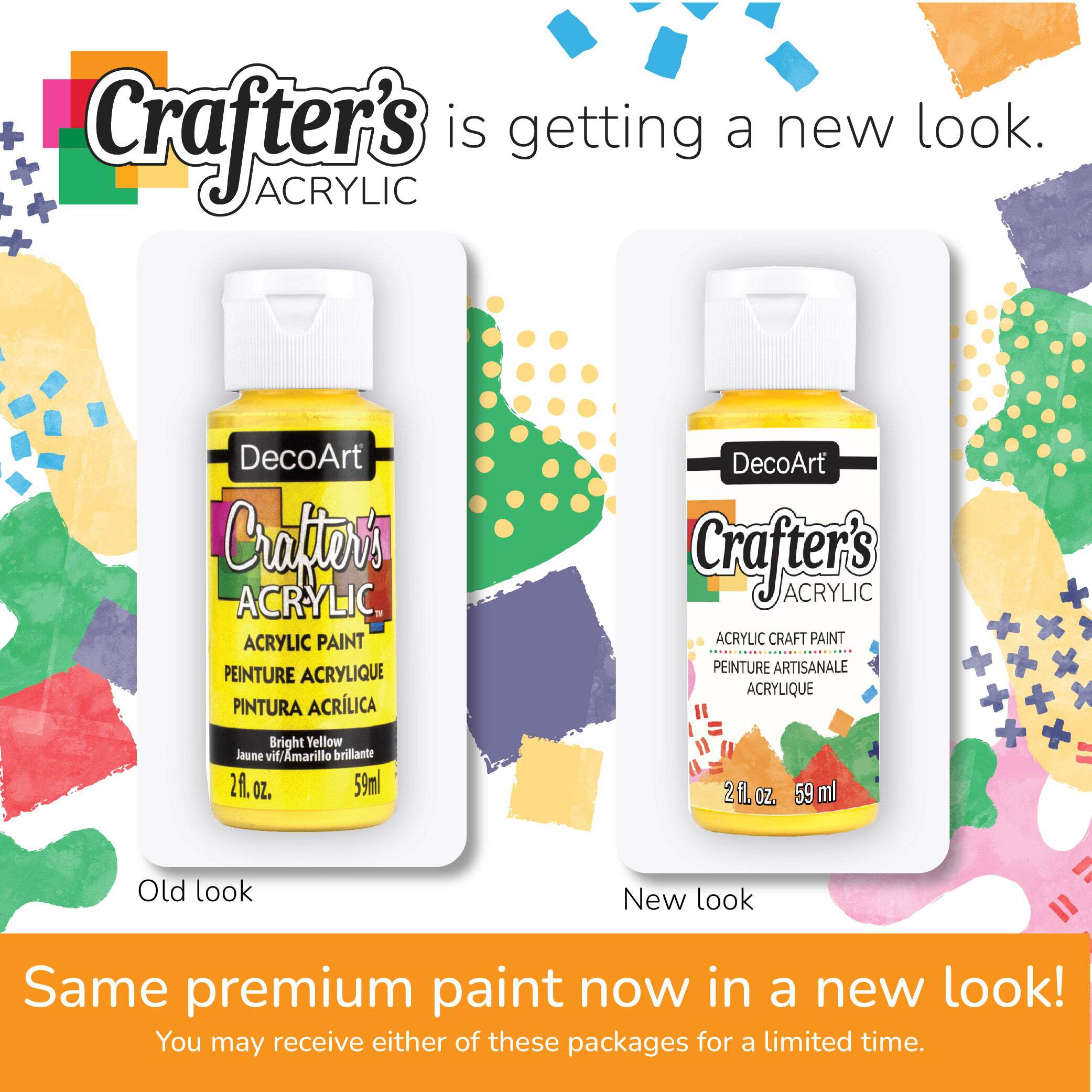 DecoArt Crafter’s Acrylic Pastel Paint Set, 18 Colors, 2 fl oz Bottles, Matte Finish