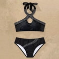 thumbnail image 3 of Gibobby Trajes de Baño Mujer Conjunto de bikini con estampado de mujer sexy Push Up Sujetador con relleno Traje de baño Traje de baño(Negro,G), 3 of 5