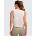 thumbnail image 2 of Musculosa CRZ YOGA de Algodón Pima Suelta sin Mangas Blanca XL, 2 of 4