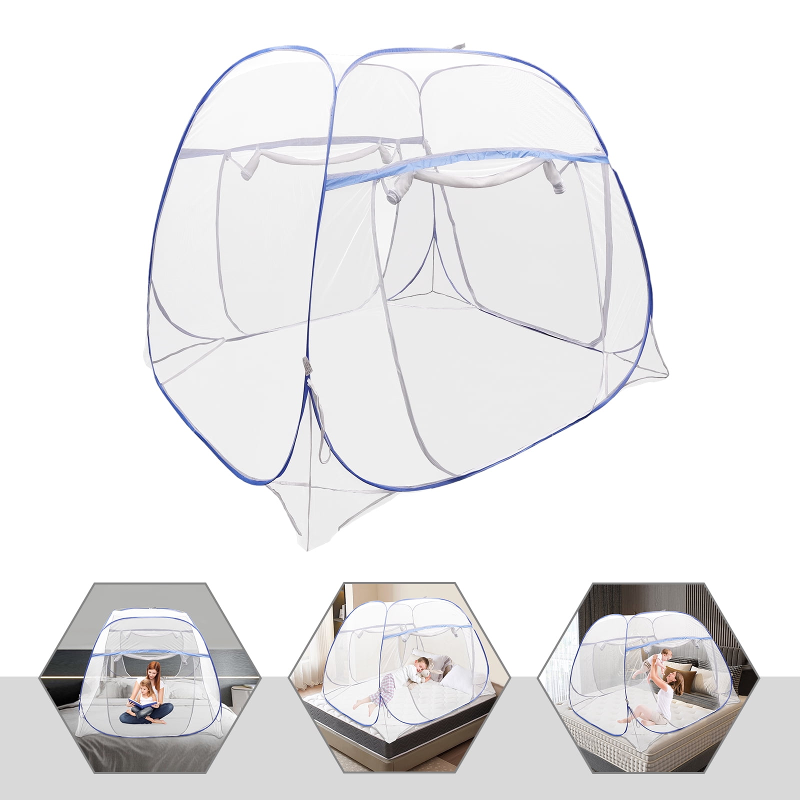 1 PCS Bed Canopy, Blue Bed Canopy, Mosquito Net