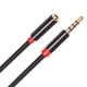 thumbnail image 5 of Cable Aux Cable auxiliar de altavoz para auriculares de 1 m y 3,5 mm Cable de extensión de audio macho a hembra, 5 of 6