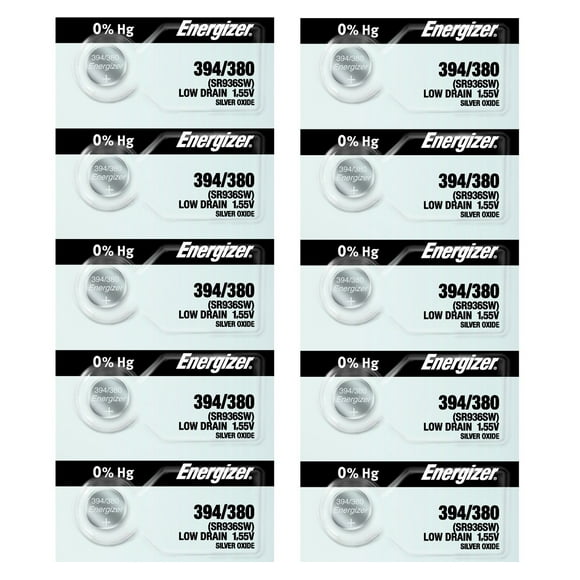 10 394 / 380 Energizer Watch Batteries SR936W SR936SW