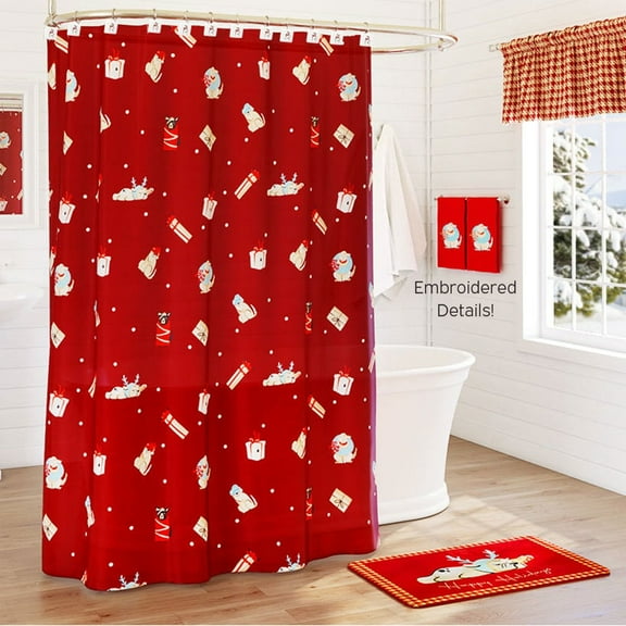 Christmas Canine Bath Collection - Shower Curtain
