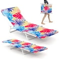 thumbnail image 1 of Gymax 2 Pcs Chaise Longue Pliante d'Extérieur à 5 Positions, Inclinable de Plage à Plat, 1 of 10