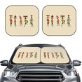 thumbnail image 2 of Haiem African Women in Traditional Clothes Car Windshield Sun Shade (2 Pieces) Foldable Windshield Sun Shade Car Accessories for Truck SUV Pickup-Small, 2 of 7