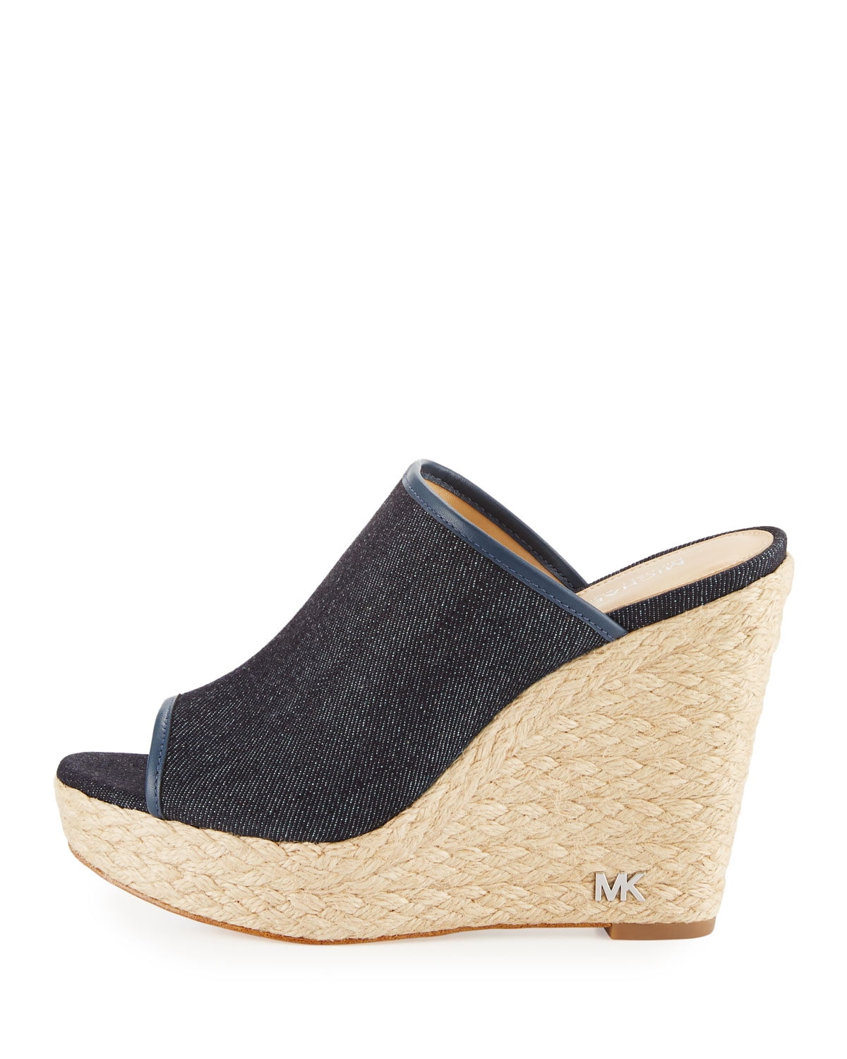 KORS by Michael Kors Womens Hastings Mule Fabric Peep Toe Mules