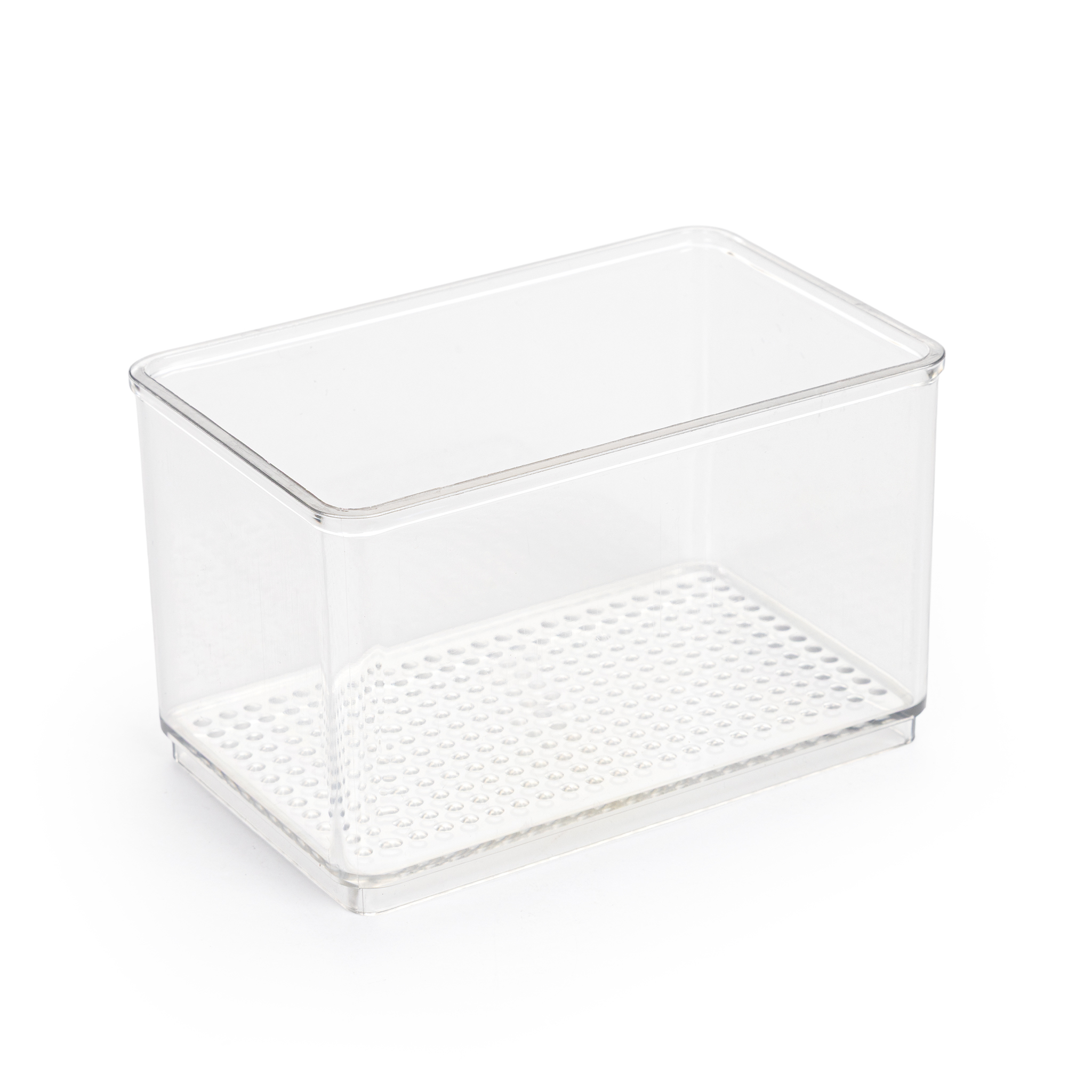 Mainstays Clear Plastic Organizer Bin for Bathroom