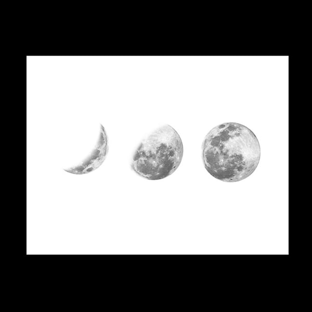 Decoraciones para el hogar y la Oficina, Pintura en Lienzo con Fases de la Luna, Cuadros de Pared en Lienzo, Cuadros de Pared en Lienzo para Resistentes y Resistentes Jadeshay A