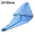 thumbnail image 2 of Turbante de toalla para el cabello, paquete de 2, microfibra suave y absorbente para cabello normal/grueso/fino/largo/corto/rizado, 2 of 5