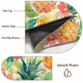 thumbnail image 6 of Summer Pineapple Area Rugs 8'x10', Washable Small Throw Rugs for Living Room Patio, Tropical Fruits Lemon Sage Green Plaid Indoor Outdoor Rug Non-Slip Low Pile Carpet Runner Reversible Floor Mats, 6 of 8