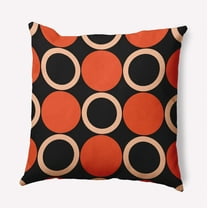 20" x 20" Simply Daisy Mod Circles Polyester Indoor/Outdoor Pillow, Harvest Orange Qty 1