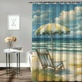 thumbnail image 2 of Pratyus Beach Chair Umbrella Printed Shower Curtain Set with Hooks, 100% Polyester Fabric, Washable, Various Sizes 60x72, 2 of 7