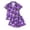 A1-Purple299, variant on Halloween Ghost Cat Print Sleep Sets For Women Contrast Piping Soft Knit Night Sleep Shorts