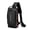 Brown, variant on Anti-Theft Crossbody Sling Bag for Men, Water Resistant Shoulder Chest Pack with USB Charger Port & Security Lock, Ideal for Biking, Hiking, College, Work