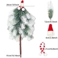 thumbnail image 3 of Miommo White Mini Christmas Tree Artificial Desktop Tree Compact Tabletop Christmas Decorations for Home Office Desk Holiday Decor, 3 of 8