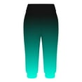thumbnail image 3 of Fanxing Women Summer Drawstring Sweatpants Loose Fit Tie Dye Gradient Casual Cropped Pants Comfy Jogger Capri Pants Mint Green,XXXL, 3 of 6